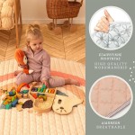 Hakuna Matte Quilted Play Mat - Boho Rainbow