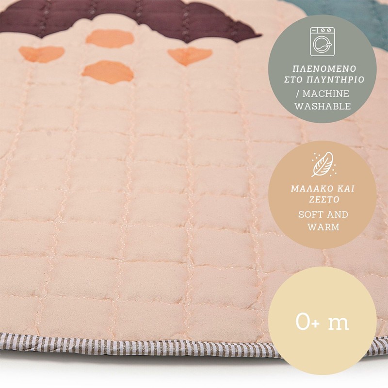 Hakuna Matte Quilted Play Mat - Boho Rainbow