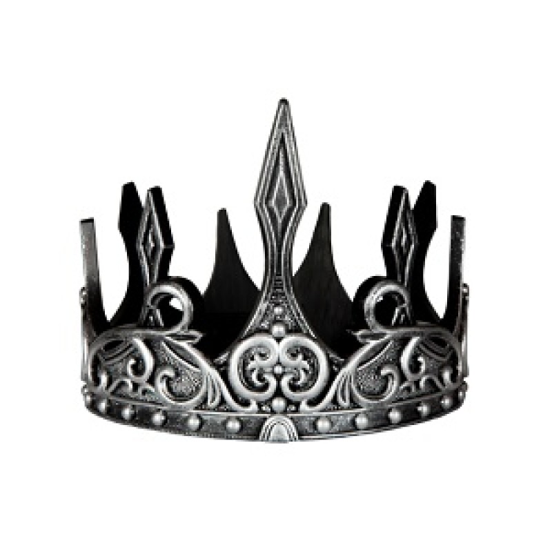 Great Pretenders Medieval Crown, Silver/Black