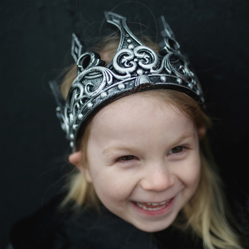 Great Pretenders Medieval Crown, Silver/Black