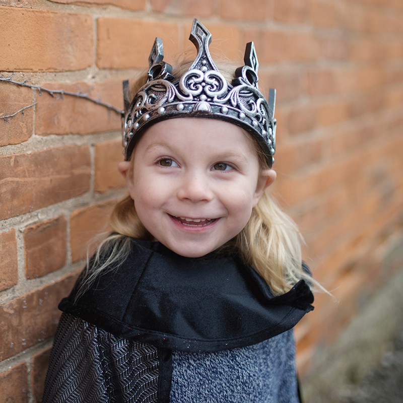 Great Pretenders Medieval Crown, Silver/Black