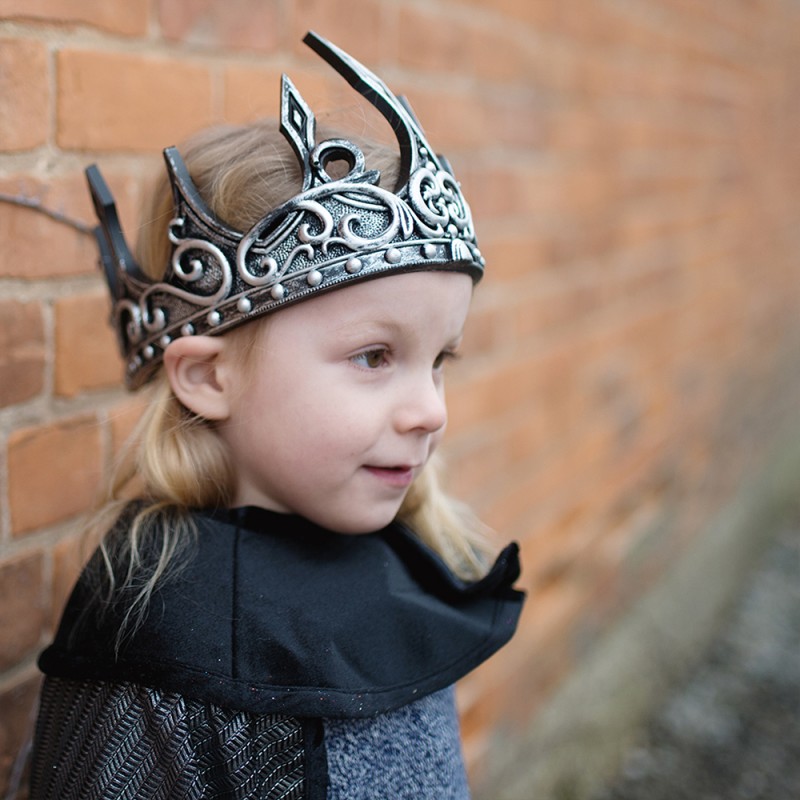 Great Pretenders Medieval Crown, Silver/Black