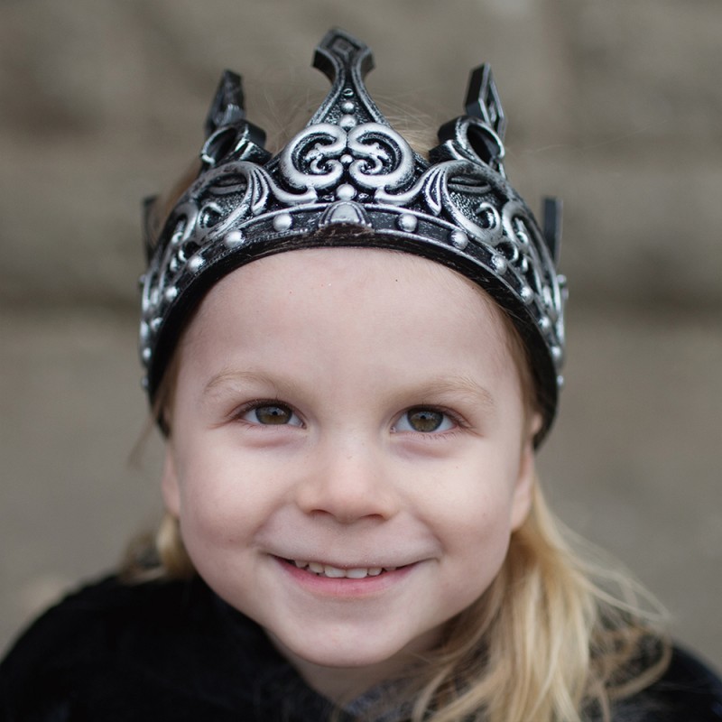 Great Pretenders Medieval Crown, Silver/Black