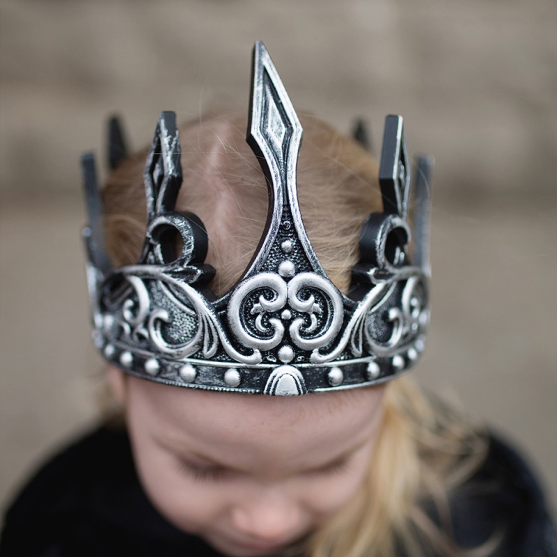 Great Pretenders Medieval Crown, Silver/Black