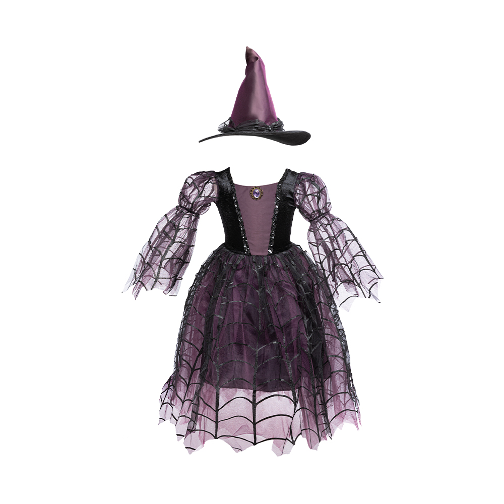 Great Pretenders Amethyst the Spider Witch w/Hat, SIZE US 3-4