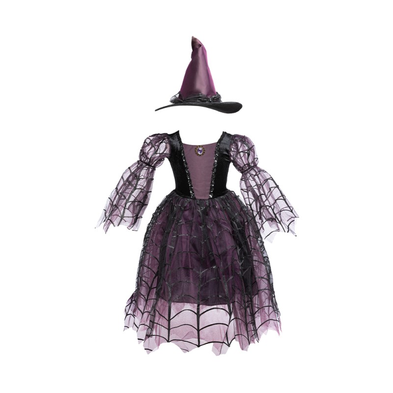 Great Pretenders Amethyst the Spider Witch w/Hat, SIZE US 7-8