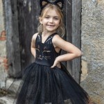 Great Pretenders Black Cat Dress and Headpiece, SIZE US 3-4