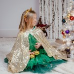 Great Pretenders Christmas Tree Dress with Headpiece, SIZE US 5-6