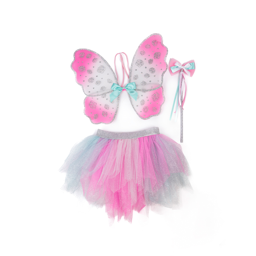 Great Pretenders Think Mint Pink Skirt, Wings, & Wand, SIZE US 4-6