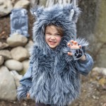 Great Pretenders Big Bad Wolf Vest with Gloves, SIZE US 3-4