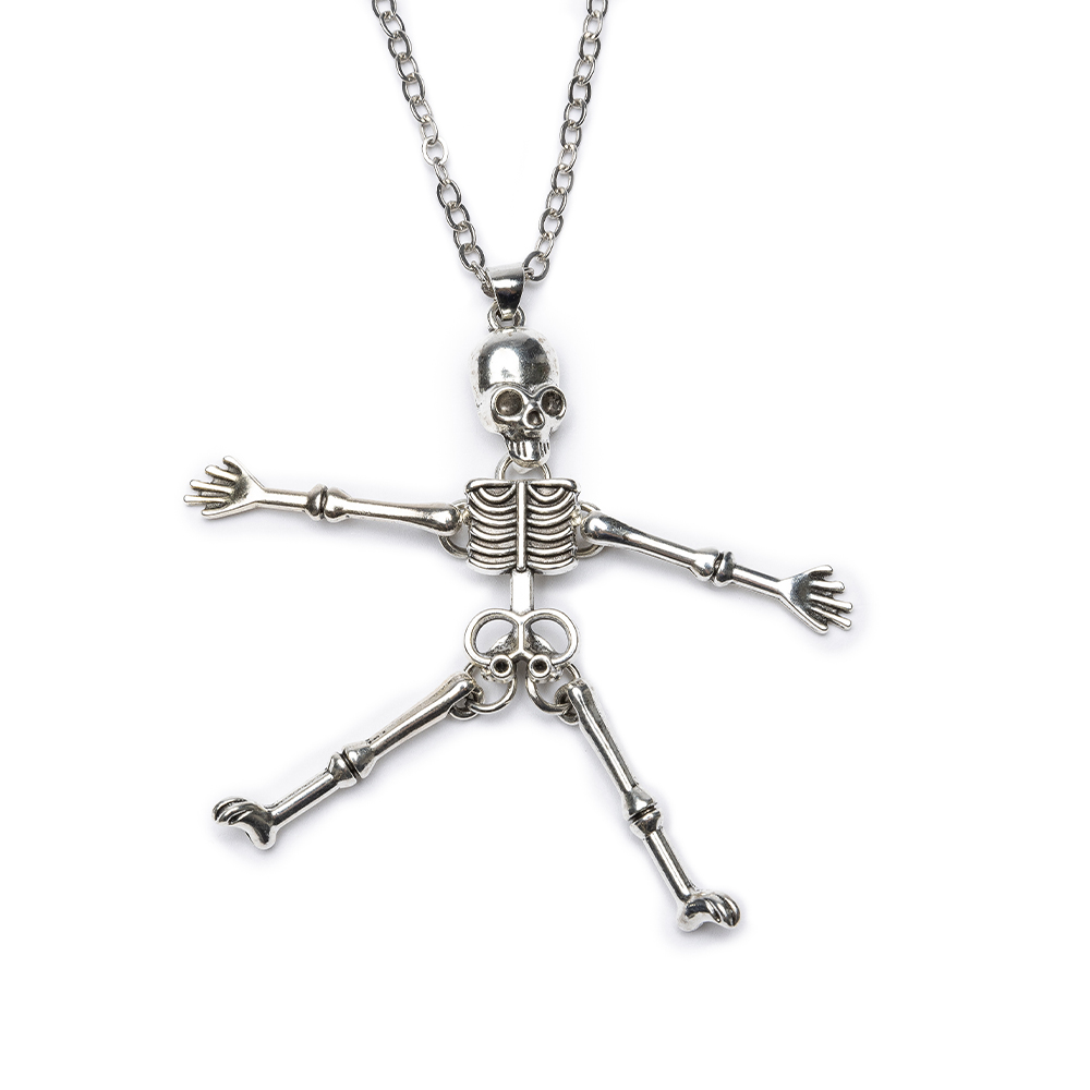 Great Pretenders Spooky Scary Skeleton Necklace