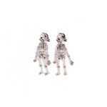 Great Pretenders Spooky Scary Skeleton Clip On Earrings