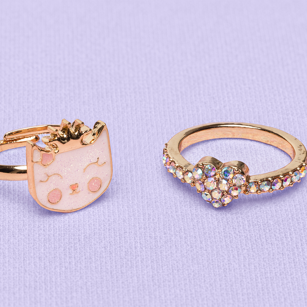 Great Pretenders Boutique Kitty Love Ring Set 2 Pcs