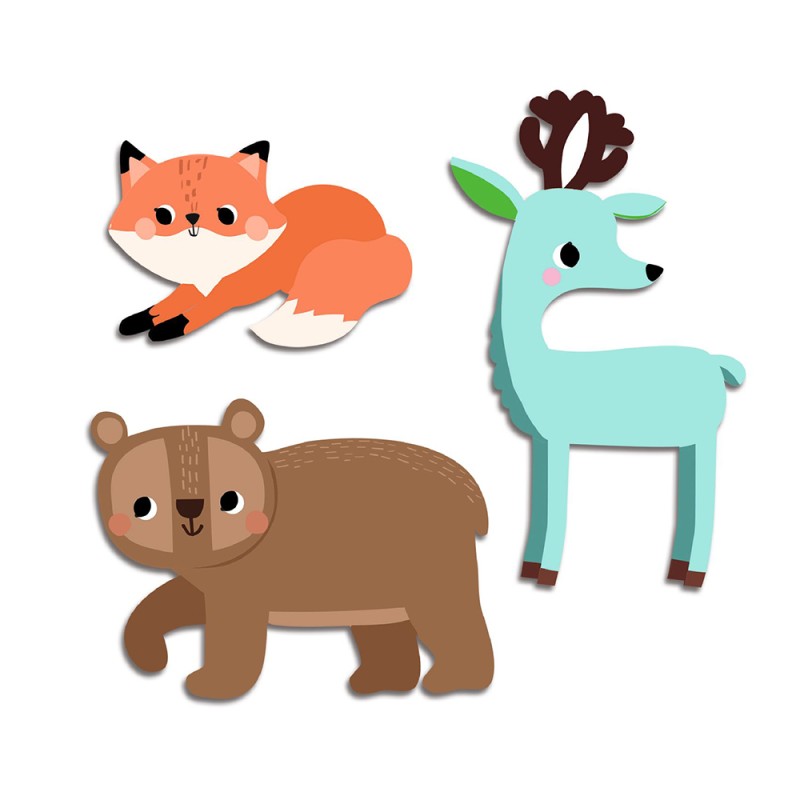 Djeco Baby stickers Forest animals