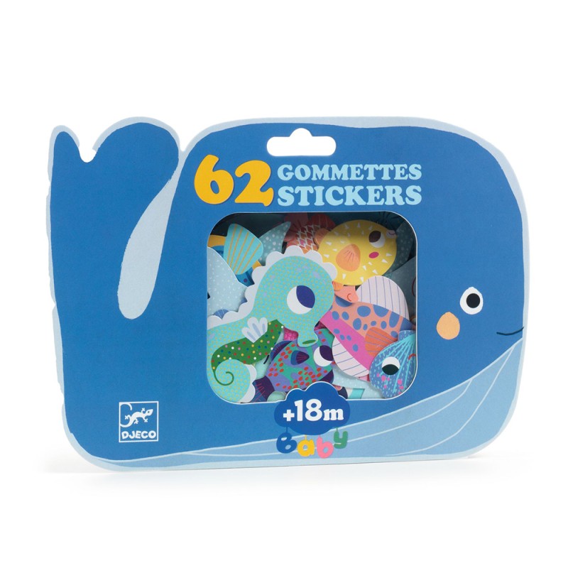 Djeco Baby stickers Sea animals