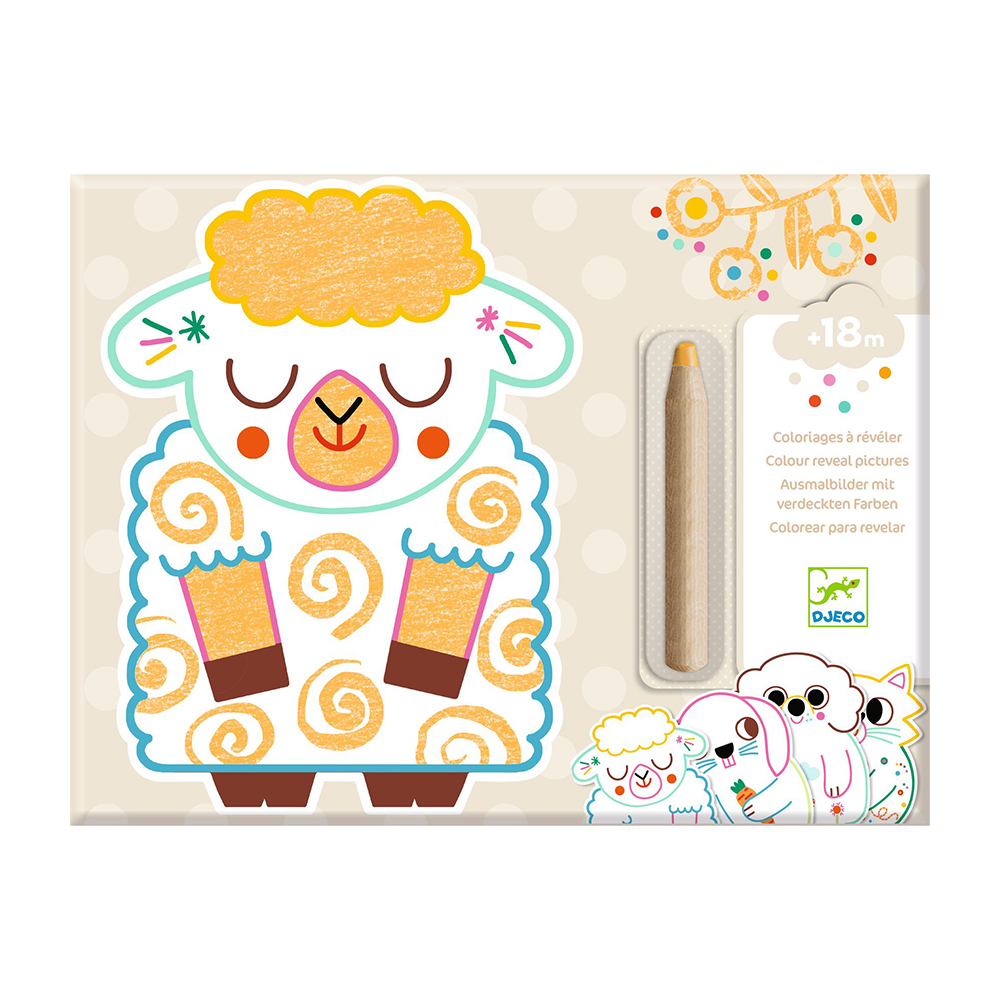 Djeco Art and craft Small gifts for little ones - Colouring Domestic animals