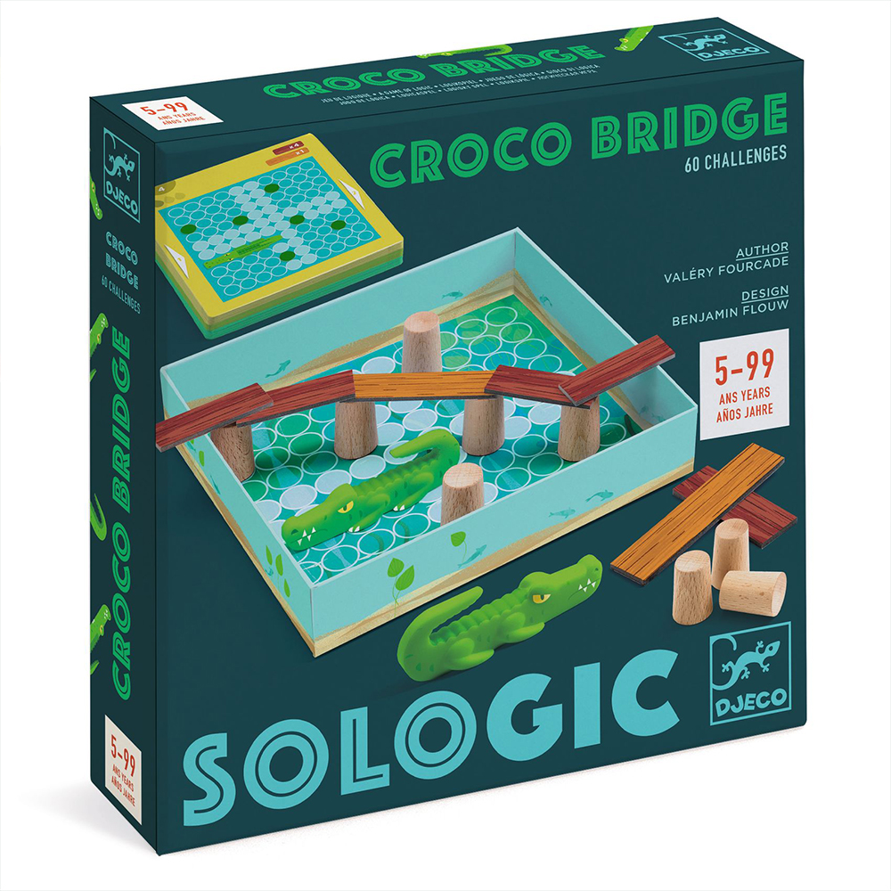 Djeco Παιχνίδι Λογικής "Croco Bridge"
