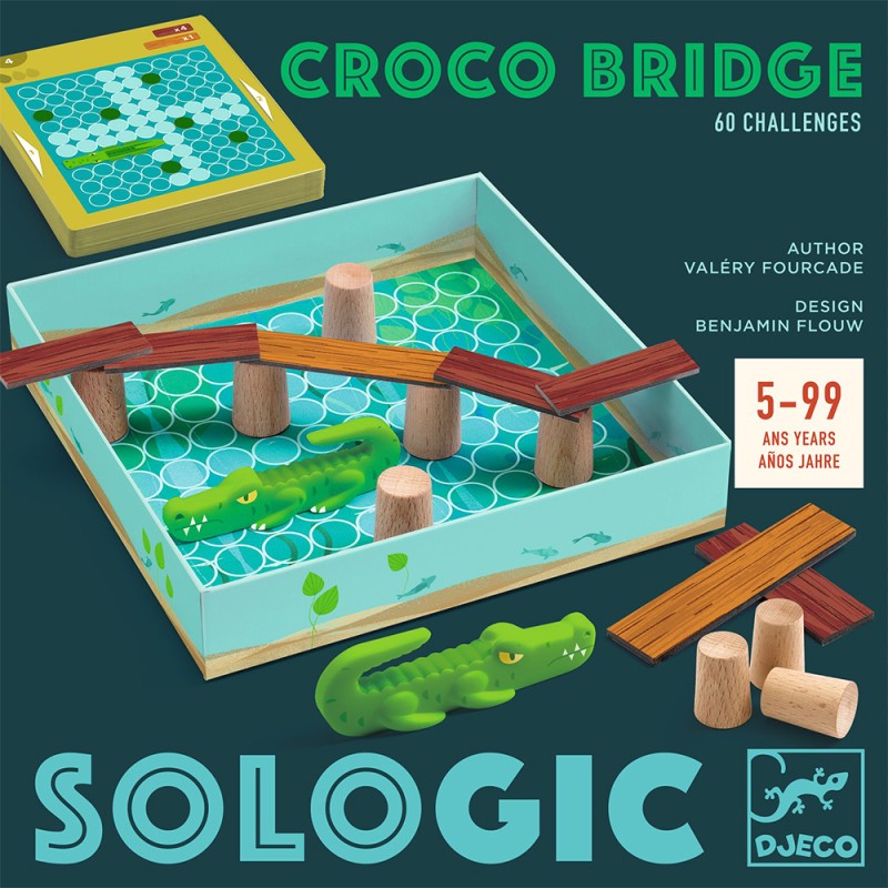 Djeco Παιχνίδι Λογικής 'Croco Bridge'