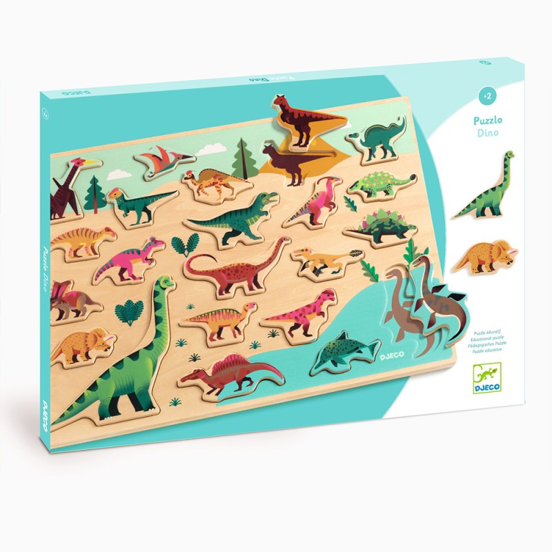 Djeco wooden puzzle Dino - FSC 100%