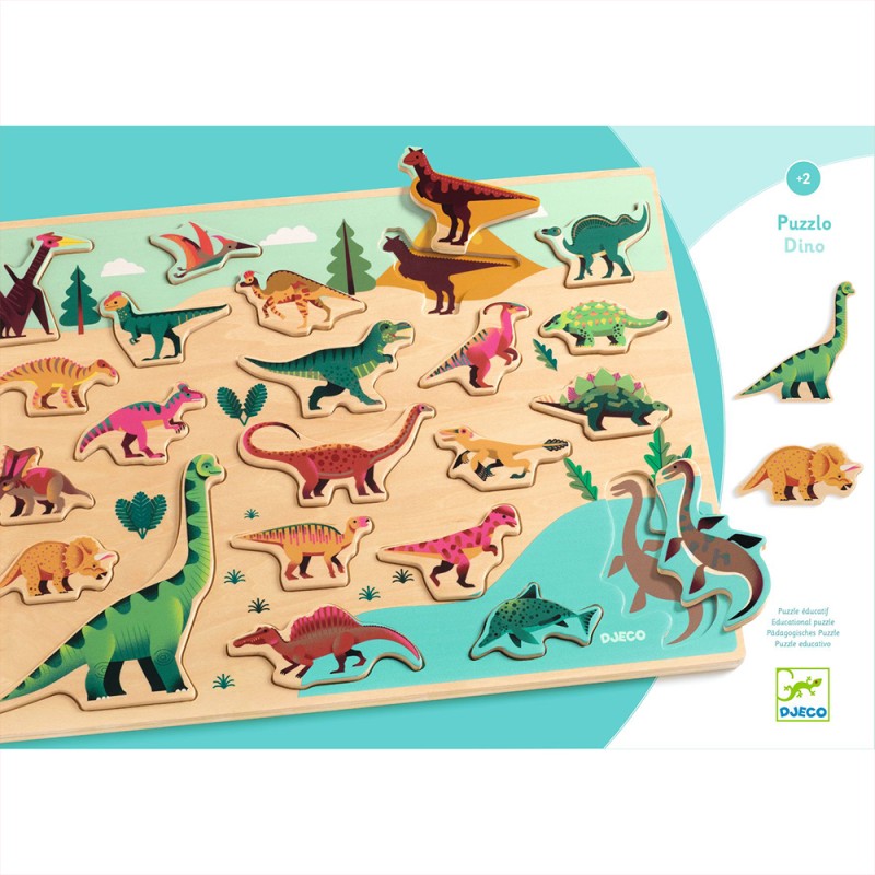 Djeco wooden puzzle Dino - FSC 100%