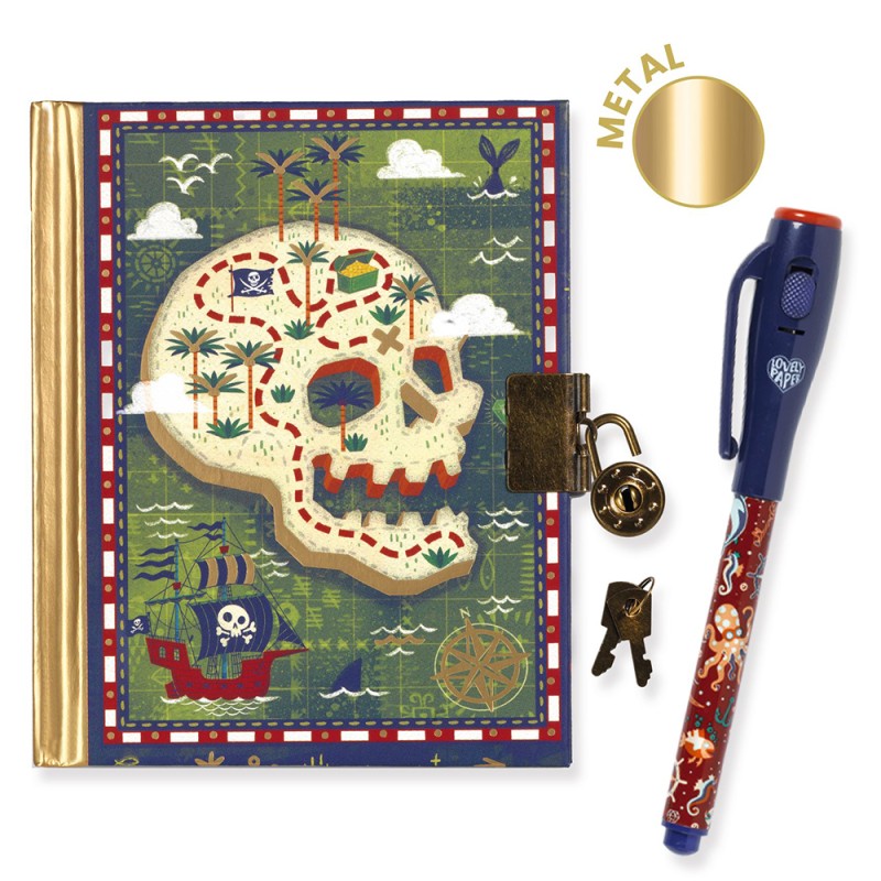 Djeco Steve little secret notebook - magic marker - Life style Notebook