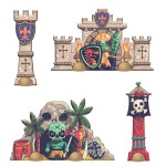 Djeco Giant puzzle-Battle -30 pcs - FSC MIX