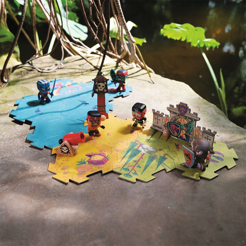 Djeco Giant puzzle-Battle -30 pcs - FSC MIX