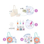 Djeco Tote bag et pochettes Tie-Dye DIY