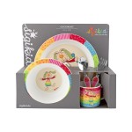 Sigikid Tableware set rabbit Rainbow Rabbit Kinderbunt