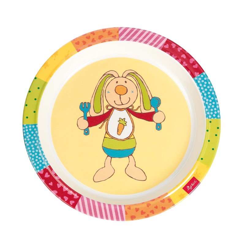 Sigikid Tableware set rabbit Rainbow Rabbit Kinderbunt