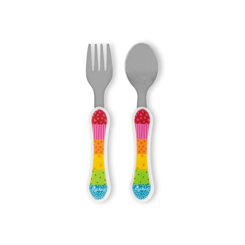 Sigikid Tableware set rabbit Rainbow Rabbit Kinderbunt