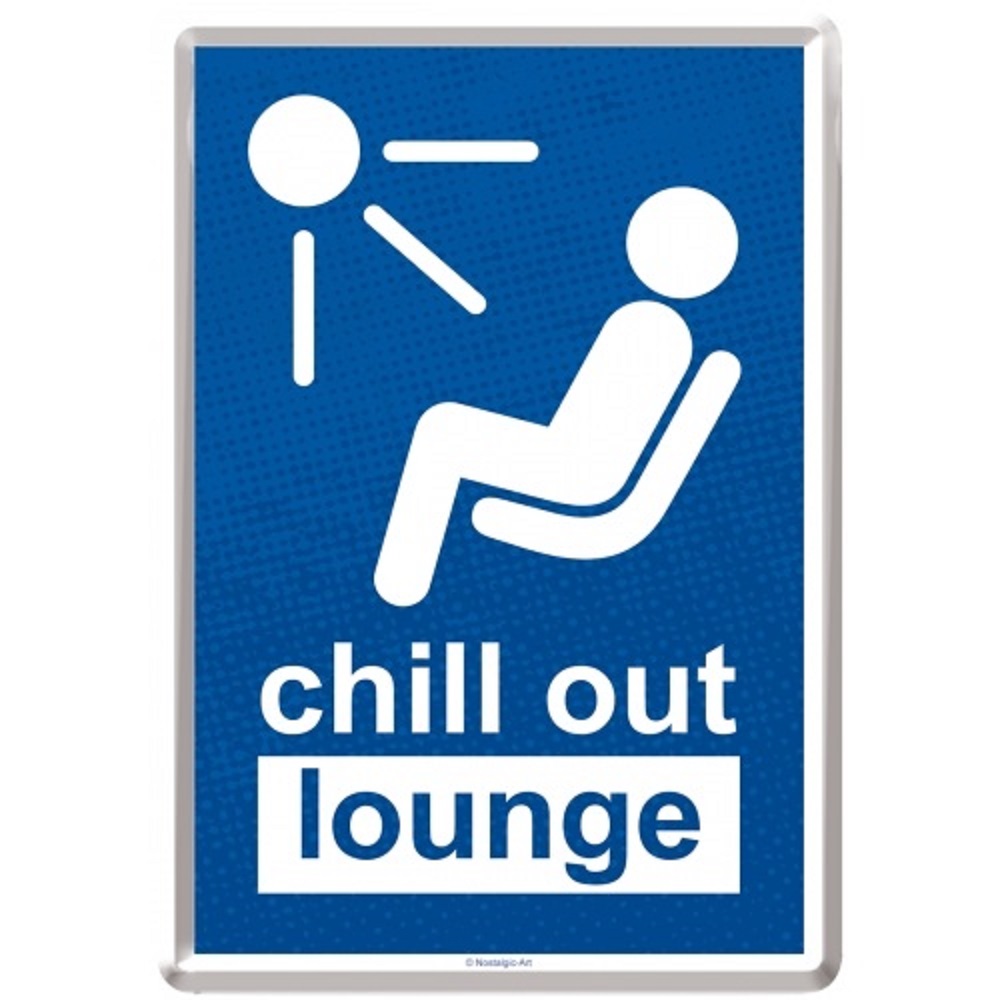 Nostalgic Μεταλλική κάρτα σε φάκελο "Achtung Chill Out Lounge"