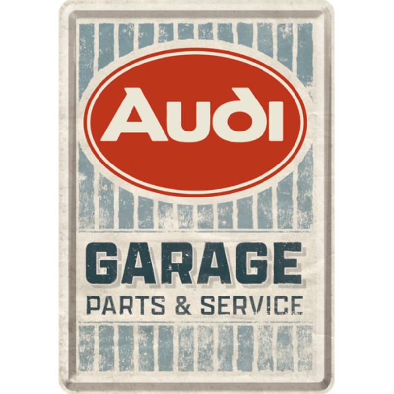 Nostalgic Μεταλλική κάρτα σε φάκελο Audi - Garage