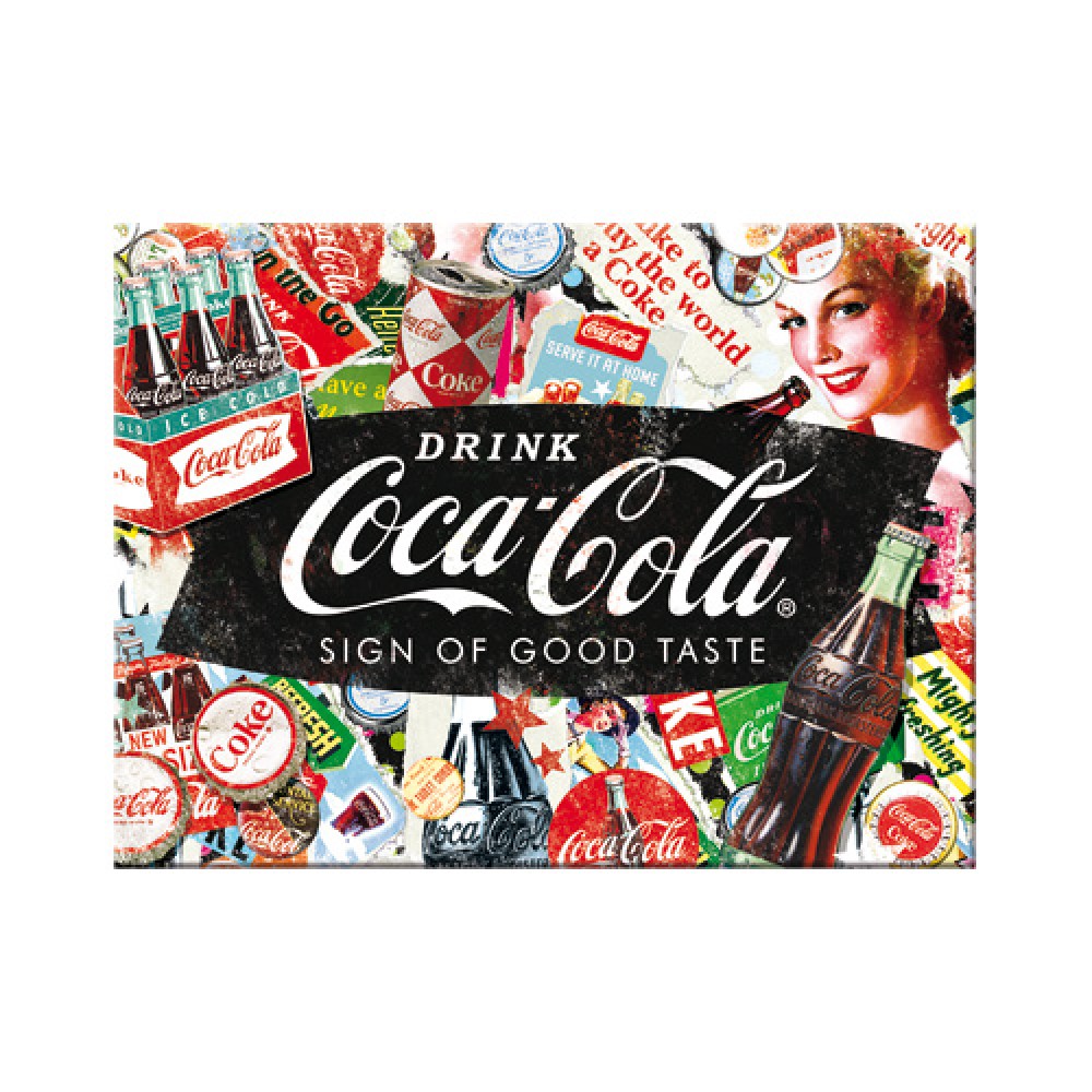 Nostalgic Magnet Coca-Cola - Collage