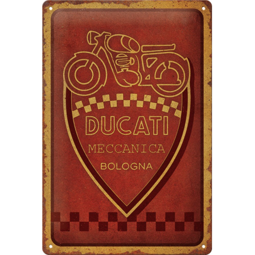 Nostalgic Μεταλλικός πίνακας Ducati - Meccanica Bologna