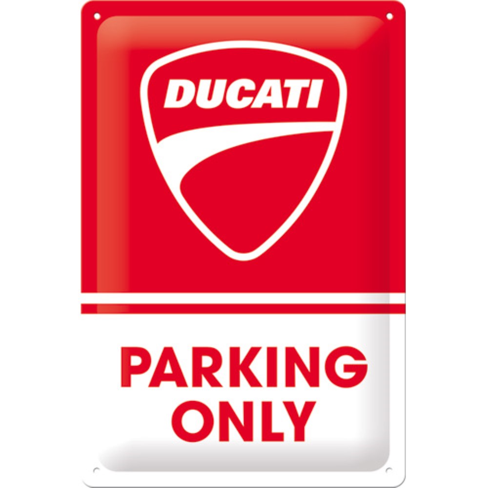 Nostalgic Μεταλλικός πίνακας Ducati - Parking Only