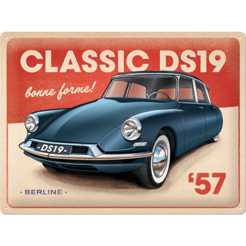 Nostalgic Tin Sign 30 x 40cm CITROEN DS - Classic DS19 Berline