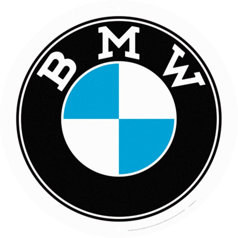 Nostalgic Μεταλλικός πίνακας στρόγγυλος 35 cm BMW - Logo