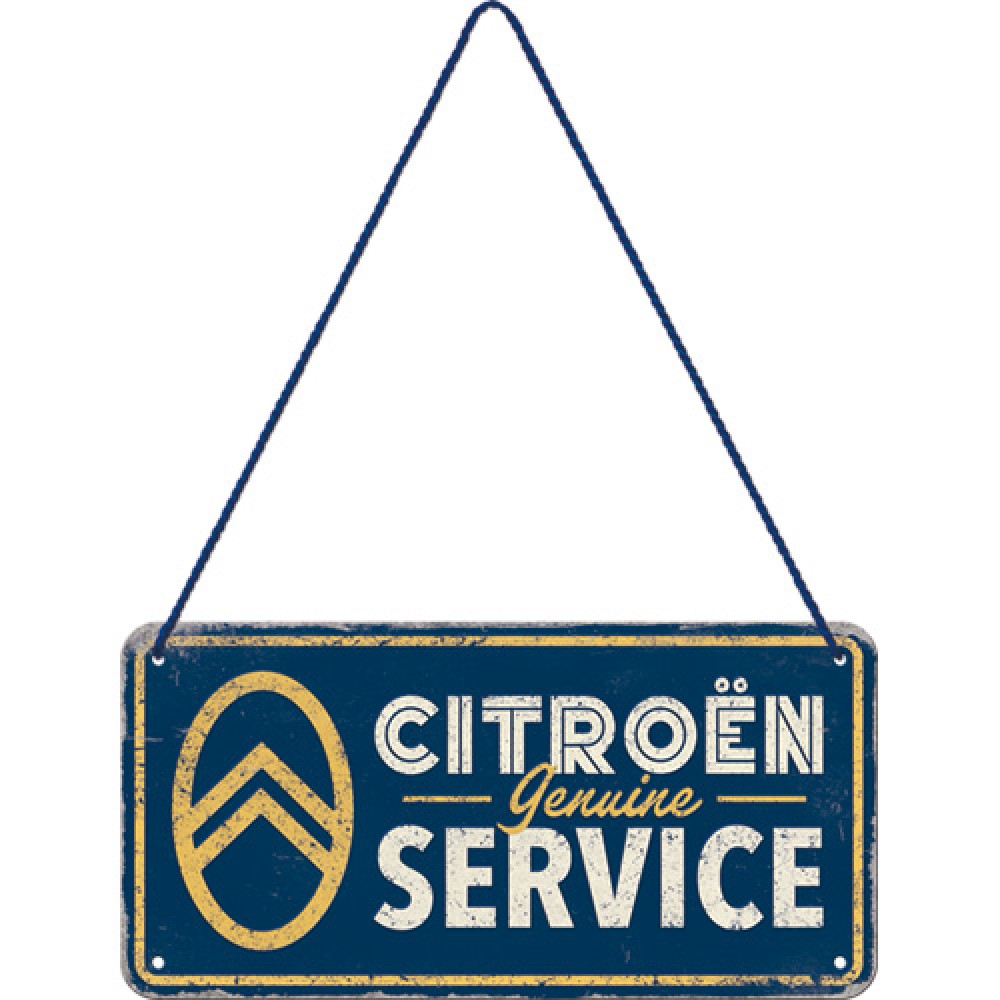 Nostalgic Μεταλλική κρεμαστή ταμπέλα Citroen - Genuine Service