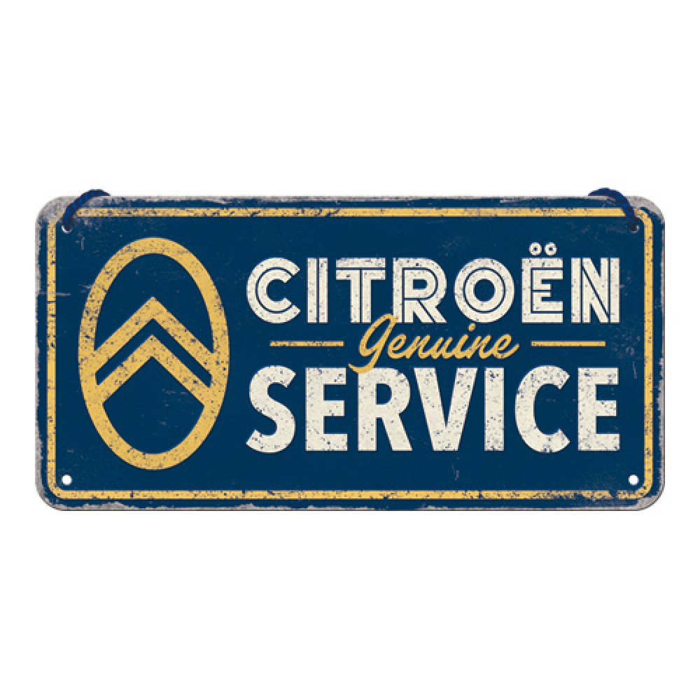 Nostalgic Μεταλλική κρεμαστή ταμπέλα Citroen - Genuine Service