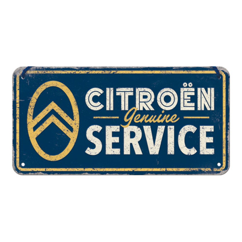 Nostalgic Μεταλλική κρεμαστή ταμπέλα Citroen - Genuine Service