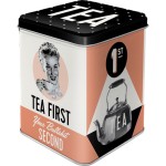 Nostalgic Μεταλλικό Κουτί Τσαγιού Say it 50s Tea First