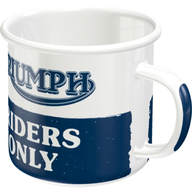 Nostalgic Enamel Mug Triumph-Riders Only