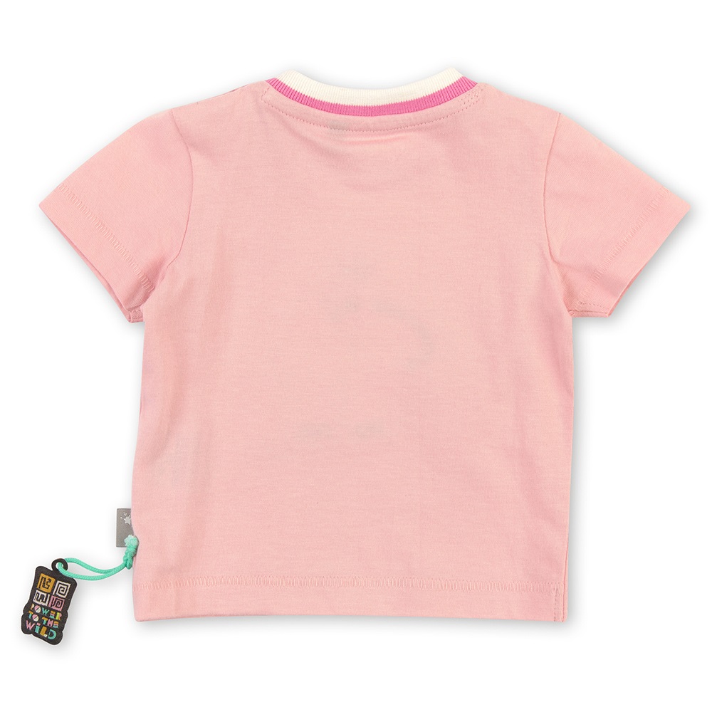 Sigikid κοντομάνικο μπλουζάκι ροζ ‘Καμηλοπάρδαλη’