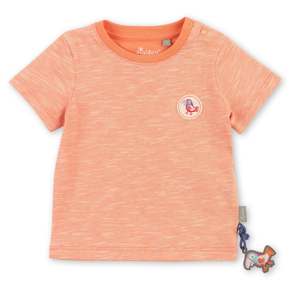 Sigikid Airy T-shirt for little girls, ‘Apricot’ - Size: 098