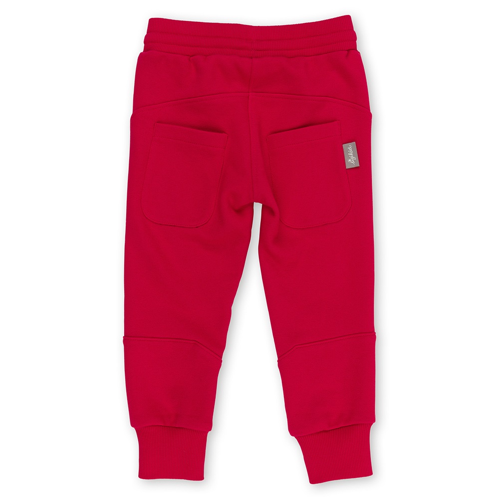 Sigikid Παντελόνι φόρμας με λάστιχο και τσέπες ‘Under Construction’ κόκκινο