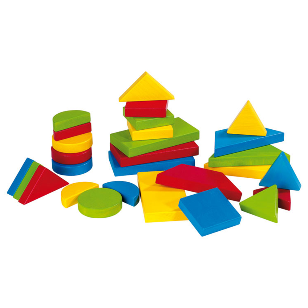 Wehrfritz Puzzle Materials, Μεγάλα ξύλινα γεωμετρικά σχήματα για Σχολείο.