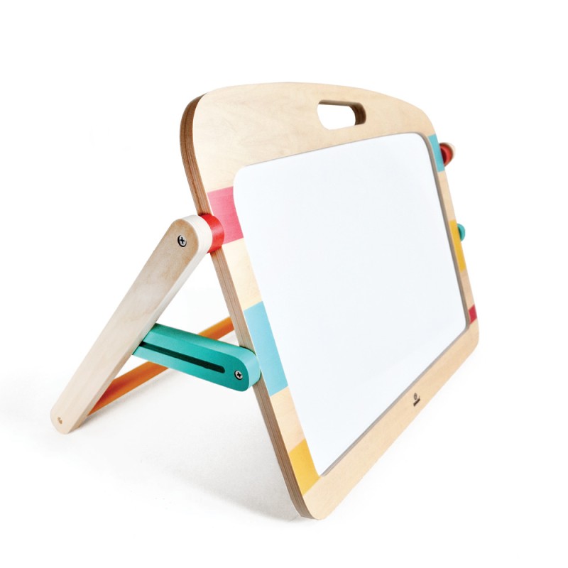 Svoora Double-Sided Easel with blackboard and magnetic whiteboard 'Flip & Draw'