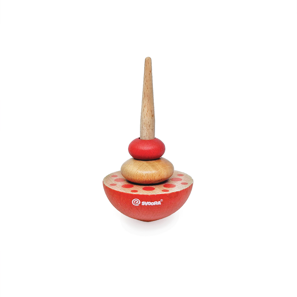 Svoora Wooden Spinning Top Geom 