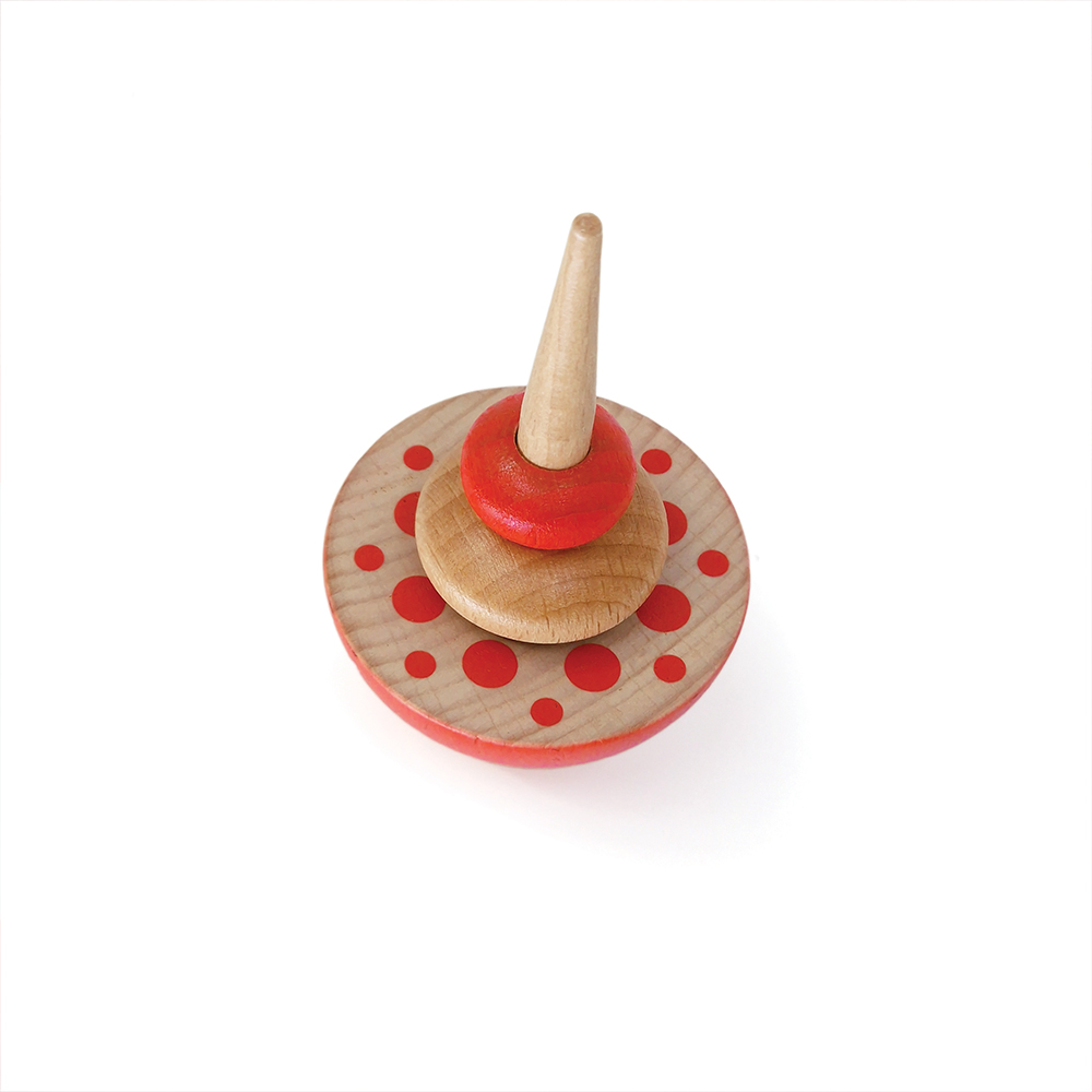 Svoora Wooden Spinning Top Geom 